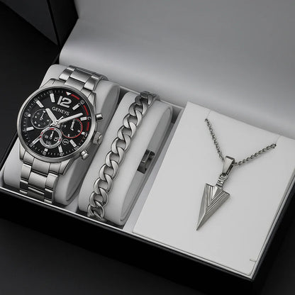 Set de Lujo Geneva™ (Reloj + pulsera + cadena)